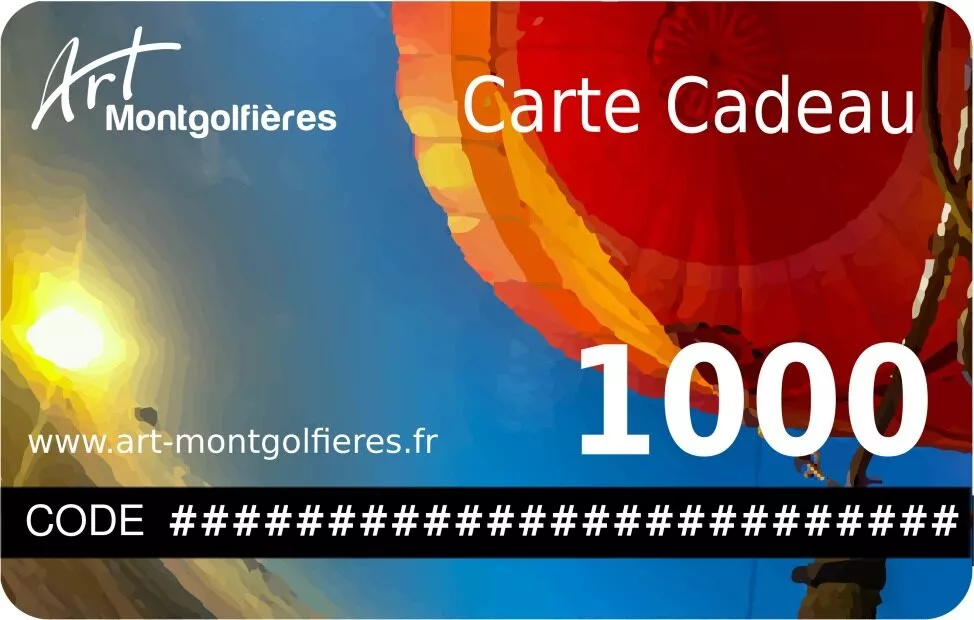 Produit Carte cadeau Art Montgolfières Image