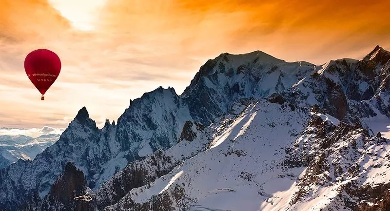 Produit Vol en montgolfière Mont-Blanc côté Italie Image
