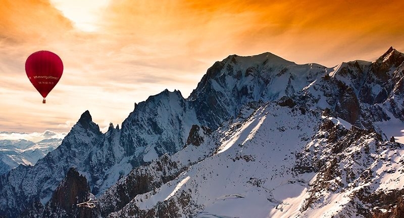 Produit Vol en montgolfière Mont-Blanc côté Italie Image